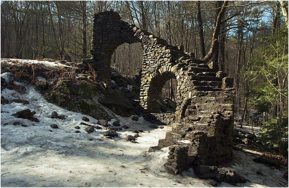 man discovers hidden staircase in forest that leads to horrifying finding
