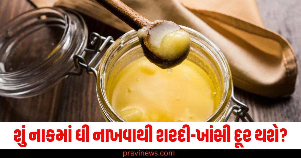 નાકમાં ઘી નાખવાથી શરદી-ખાંસી દૂર થશે, શું ખરેખર આવું થાય છે? જાણો નિષ્ણાત પાસેથી https://www.pravinews.com/lifestyle/desi-ghee-benefits-nostrils-ayurveda-home-remedy-advantages-expert-doctor-64614