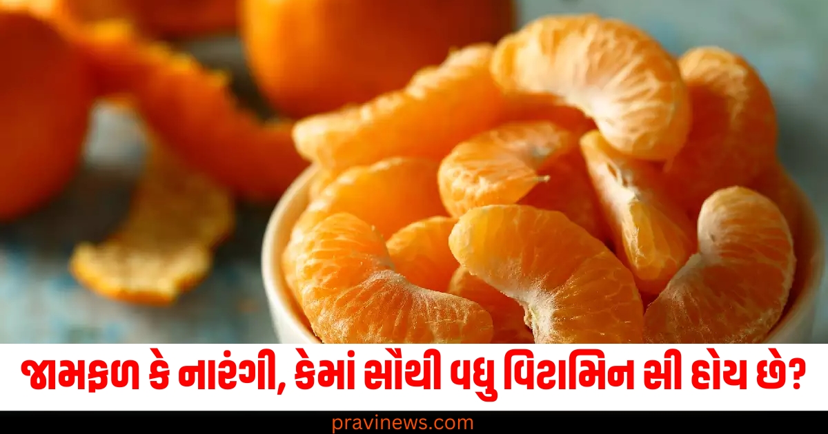 જામફળ કે નારંગી, કેમાં સૌથી વધુ વિટામિન સી હોય છે? https://www.pravinews.com/lifestyle/health-fitness/vitamin-b-12-deficiency-healthy-sweets-milk-based-burfi-rasmalai-kalakand-benefits-healthy-eating-72176