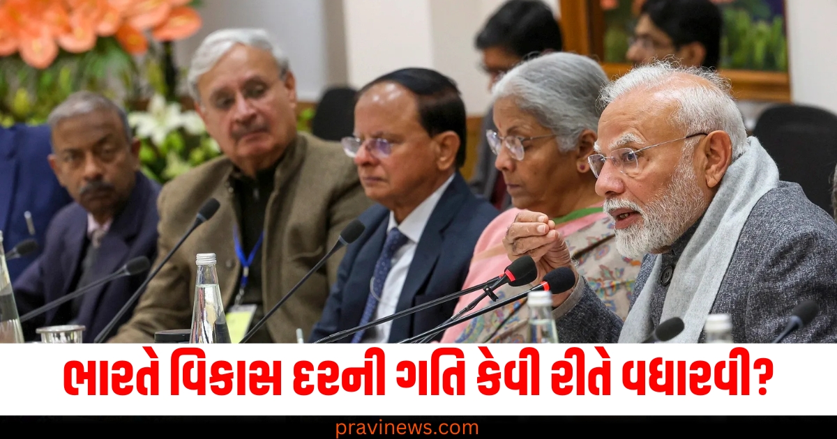 ભારત (India), વિકાસ દર (Growth rate), PM મોદી (PM Modi), પ્રી-બજેટ મીટિંગ (Pre-budget meeting), મંત્ર (Mantra),