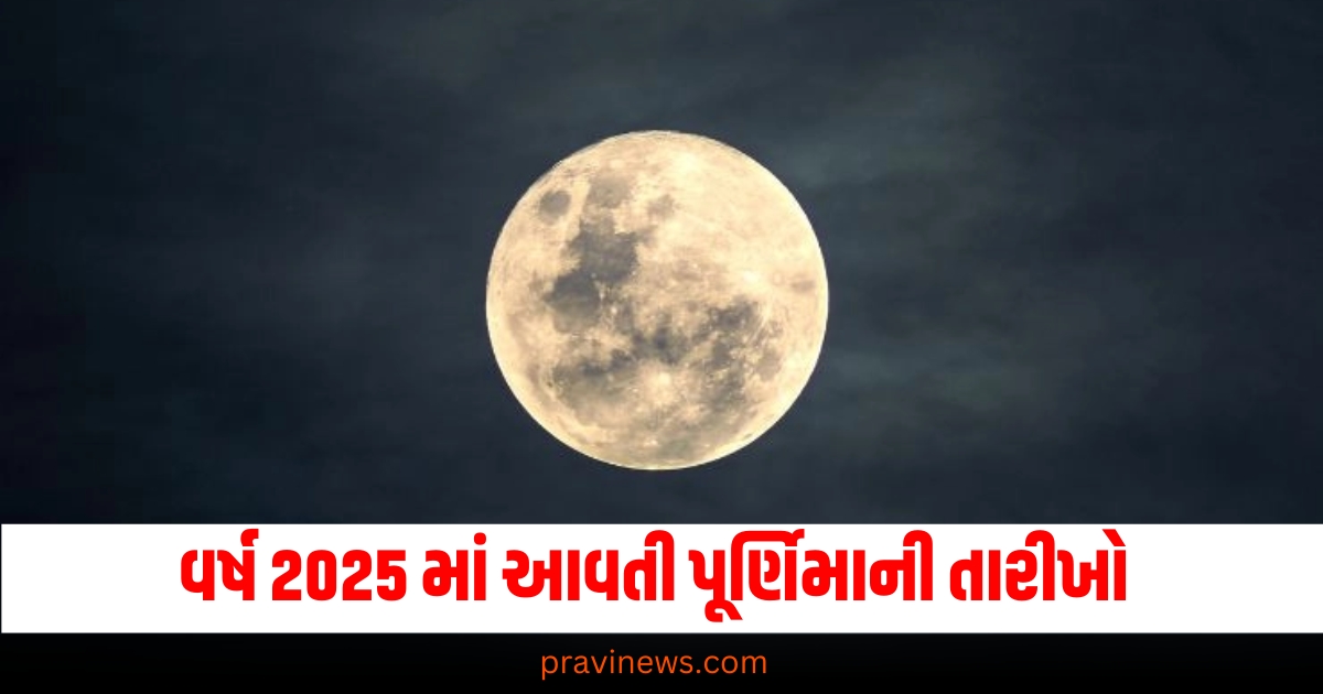 વર્ષ 2025 માં આવતી પૂર્ણિમાની તારીખો, જુઓ જાન્યુઆરીથી ડિસેમ્બરની સૂચિ https://www.pravinews.com/tag/%e0%aa%aa%e0%ab%82%e0%aa%b0%e0%ab%8d%e0%aa%a3%e0%aa%bf%e0%aa%ae%e0%aa%be