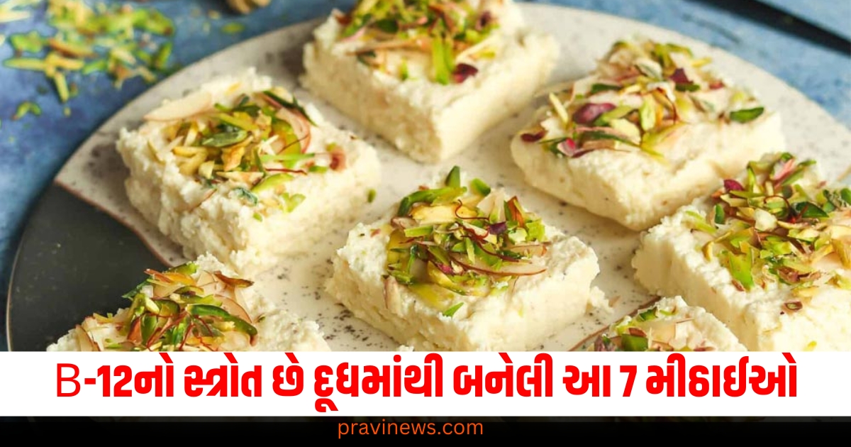 B-12નો સ્ત્રોત છે દૂધમાંથી બનેલી આ 7 મીઠાઈઓ , તમારી મનપસંદ કઈ છે? https://www.pravinews.com/entertainment/box-office-pushpa-2-collection-allu-arjun-movie-all-eye-on-these-two-movies-for-become-highest-grossing-film-72178