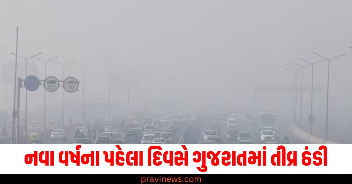 નવા વર્ષનો પહેલી દિવસ, (First day of the New Year), ગુજરાત ,(Gujarat), તીવ્ર ઠંડી, (Severe cold), આગામી 5 દિવસ, (Next 5 days), હવામાન, (Weather),