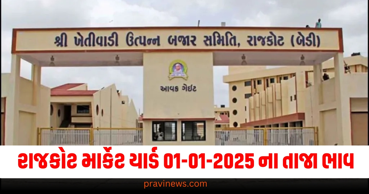 રાજકોટ માર્કેટ યાર્ડ આજના ભાવ | Rajkot APMC Market Price Today 01-01-2025 https://www.pravinews.com/gujarat-news/gujarat-bjp-worker-marriage-card-cm-yogi-slogan-bantoge-to-katoge-lclr-rpti-54797