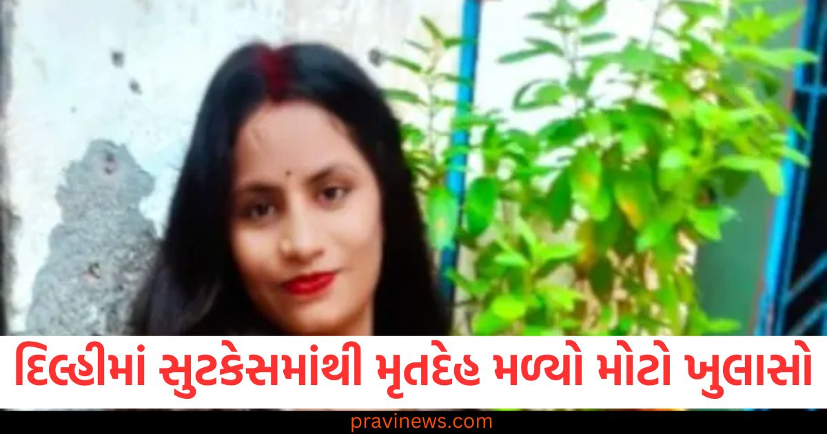 "દિલ્હીમાં મળેલા સુટકેસમાંથી મૃતદેહ: મોટો ચોંકાવનારો ખુલાસો", "દિલ્હીમાં સુટકેસમાંથી મૃતદેહ મળી, ચોંકાવનારા રહસ્ય પર ખુલાસો", "દિલ્હી સુટકેસ મૃતદેહ મામલો: પોલીસએ કેવી રીતે કર્યો મોટો ખુલાસો?", "દિલ્હીમાં સુટકેસમાંથી મળેલા મૃતદેહ પર ચોંકાવનારો તપાસ",