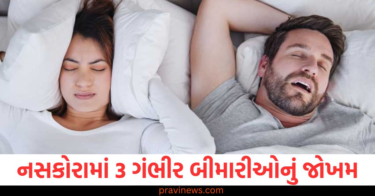 નસકોરા, (Smoking), 3 ગંભીર બીમારીઓ ,(3 serious diseases), જોખમ, (Risk), જાણો, (Know), નિષ્ણાતો, (Experts),