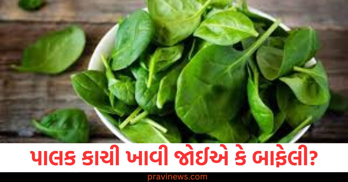 પાલક કાચી ખાવી જોઈએ કે બાફેલી? તમારા માટે શું યોગ્ય છે તે જાણો https://www.pravinews.com/religion/astrology/05-january-2025-ka-panchang-in-gujarati-sunday-rahukal-muhurat-and-sunrise-sunset-time-83324