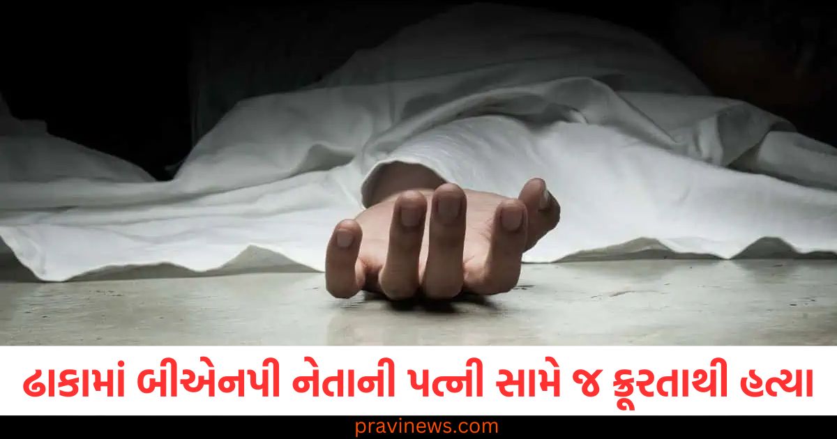 ઢાકામાં બીએનપી નેતાની પત્ની સામે જ ક્રૂરતાથી હત્યા, રાક્ષસોએ તેમની આંખો પણ કાઢી નાખી https://www.pravinews.com/world-news-in-gujarati/varanasi-city-first-dog-parlor-in-purvanchal-to-open-in-varanasi-107118