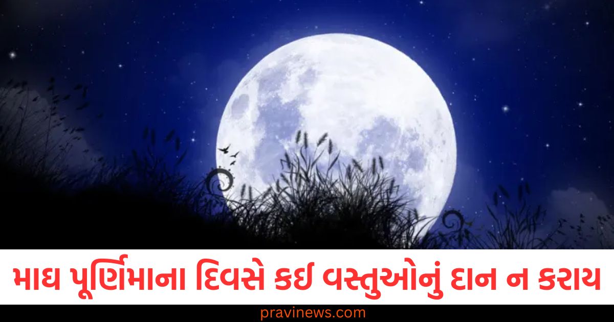 માઘ પૂર્ણિમા પર કઈ વસ્તુઓનું દાન ન કરવું જોઈએ, માઘ પૂર્ણિમા દાન માટે ટાળો તેવી વસ્તુઓ, માઘ પૂર્ણિમા પર દાન ન કરવાના નિયમો, માઘ પૂર્ણિમા પર દાન ન કરવી જોઈએ એવી વસ્તુઓ, માઘ પૂર્ણિમા પર કઈ વસ્તુઓનું દાન પાપ લાવે છે,