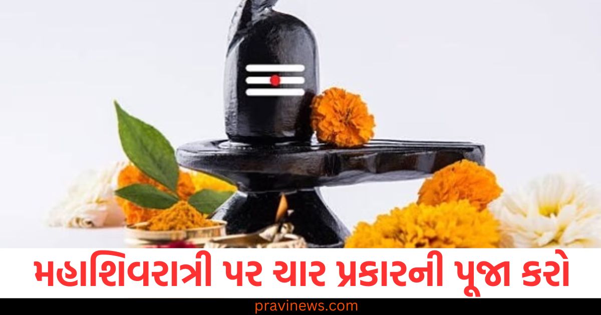 મહાશિવરાત્રી પર ચાર પ્રકારની પૂજા, જલાભિષેકનો શુભ મુહૂર્ત, મહાશિવરાત્રી 2025: ચાર પ્રકારની પૂજા અને જલાભિષેકનો શુભ મુહૂર્ત, મહાશિવરાત્રી પર શિવ પૂજા અને જલાભિષેકના શ્રેષ્ઠ સમય, મહાશિવરાત્રી 2025: શુભ મુહૂર્ત અને ચાર પ્રકારની પૂજાનો મહત્ત્વ, મહાશિવરાત્રી પર ભદ્ર મુહૂર્ત અને જલાભિષેક પૂજાનું સમય અને મહત્વ,