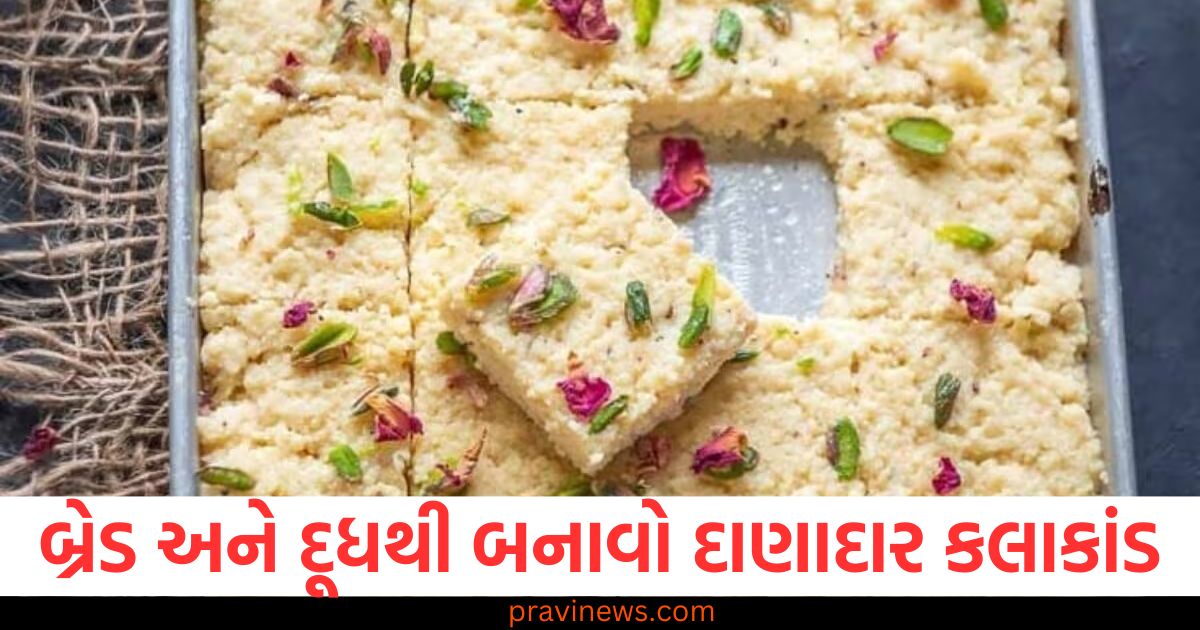 ફક્ત બ્રેડ અને દૂધથી 15 મિનિટમાં બનાવો દાણાદાર કલાકાંડ, રેસીપી જાણો, બ્રેડ અને દૂધથી 15 મિનિટમાં બનાવવામાં આવતા દાણાદાર કલાકાંડની સરળ રેસીપી, દૂધ અને બ્રેડથી 15 મિનિટમાં દાણાદાર કલાકાંડ બનાવો, જાણો આ વિધિ, બ્રેડ અને દૂધથી તૈયાર કરો પોટિ પણ 15 મિનિટમાં, અજમાવો આ લોકપ્રિય રેસીપી, ફક્ત બ્રેડ અને દૂધથી મજા જમણાં 15 મિનિટમાં, દાણાદાર કલાકાંડ રેસીપી,